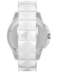 Karl Lagerfeld 7 Beveled Bezel Ceramic Bracelet Watch 44mm
