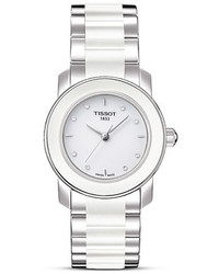 Tissot Cera White Ceramic Watch With Diamonds 28mm