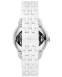 Emporio Armani Crystal Bezel Ceramic Bracelet Watch 33mm