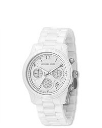 Michael Kors Michl Kors White Dial Ceramic Watch