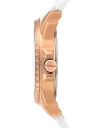 Vince Camuto Pyramid Bezel Ceramic Bracelet Watch 44mm X 49mm