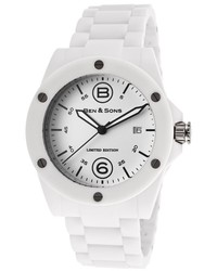 Ben Minkoff The General Limited Edition White Ceramic And Dial
