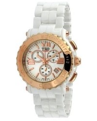 Tko Orlogi Tk581 Wrg Genuine Ceramic White Rose Gold Multifunction Watch