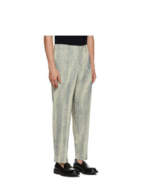 Homme Plissé Issey Miyake Off White Mc June Network Check Trousers