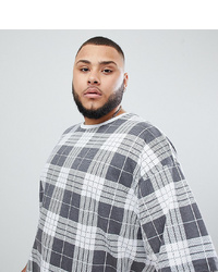 ASOS DESIGN Plus Oversized T Shirt With All Over Check Print