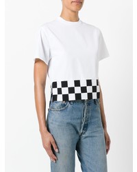 Dsquared2 Checkboard Cropped T Shirt