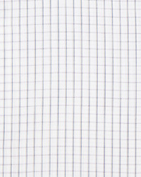 Ermenegildo Zegna Graph Check Long Sleeve Dress Shirt White