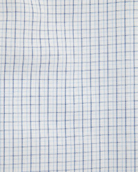 Armani Collezioni Modern Fit Shadow Check Dress Shirt Whiteblue