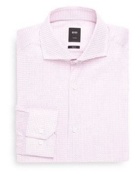 Hugo Boss Regular Fit Checkered Dress Shirt