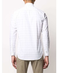 Canali Checked Cotton Shirt