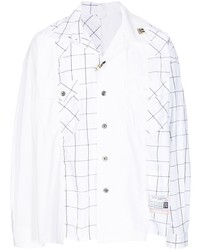 Maison Mihara Yasuhiro Checked Print Cotton Shirt