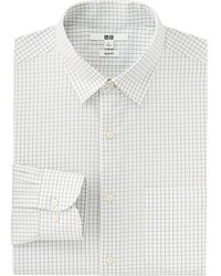 Uniqlo Easy Care Slim Fit Checked Long Sleeve Shirt