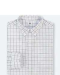 Uniqlo Extra Fine Cotton Checked Long Sleeve Shirt