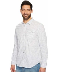 Calvin Klein Jeans Long Sleeve Space Dyed Check Button Down Shirt