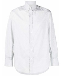 Brunello Cucinelli Micro Check Cotton Shirt