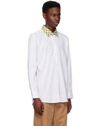 CONNOR MCKNIGHT White Checkerboard Collar Shirt