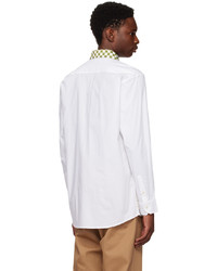 CONNOR MCKNIGHT White Checkerboard Collar Shirt