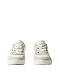 Burberry House Check Print Leather Sneakers