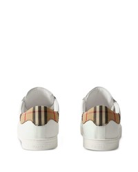 Burberry House Check Print Leather Sneakers