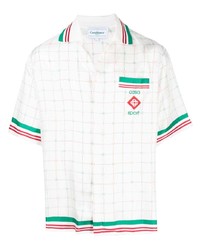 Casablanca Tennis Club Checked Polo Shirt