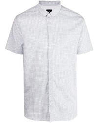 Armani Exchange Check Print Short Sleeved Shirt
