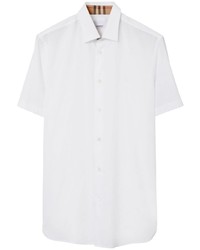 Burberry Logo Embroidered Cotton Shirt
