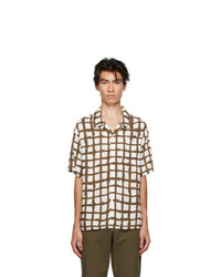 Stussy Off White Hand Drawn Grid Shirt