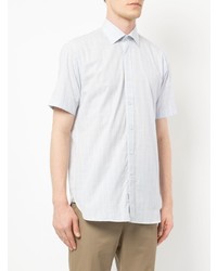Gieves & Hawkes Short Sleeve Checked Shirt