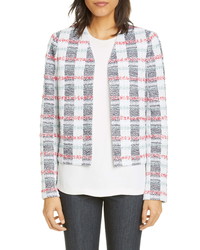 St. John Collection Stripe Tweed Knit Jacket