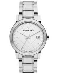 Burberry Large Check Stamped Bracelet Watch 38mm
