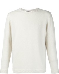 White Chevron Sweater