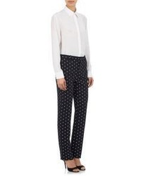 Givenchy Pearl Button Blouse White