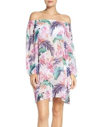 Tommy Bahama Orchid Canopy Off The Shoulder Cover Up Tunic