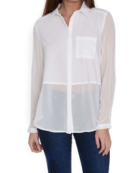 Alice & You White Sheer Blouse
