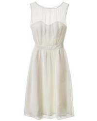 Tevolio Chiffon Illusion Sleeveless Bridesmaid Dress Neutral Colors Tevoliotm