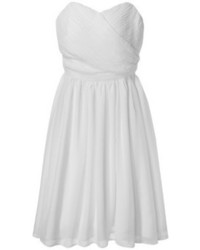 Tevolio Chiffon Strapless Bridesmaid Bridesmaid Dress Neutral Colors Tevoliotmtm