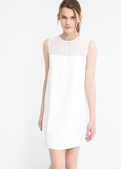 Image of white dresses mango