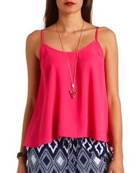Charlotte Russe Strappy Swing Tank Top