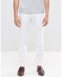 Asos Brand Skinny Smart Chino Pants In White