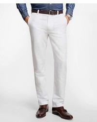 Brooks Brothers Clark Fit Linen And Cotton Chinos