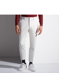 Denim Chinos Pants In White