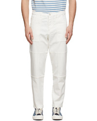 Ps By Paul Smith Off White Barrel Fit Chinos