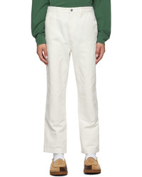 Stussy Off White Canvas Work Trousers