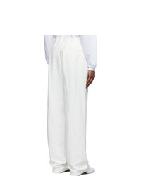 Maison Margiela Off White Gart Dyed Trousers