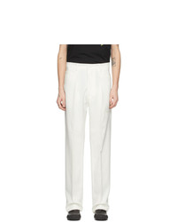 Random Identities Off White High Rise Five Pocket Trousers