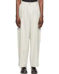 Hope Off White Organic Cotton Trousers