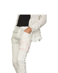 Kanghyuk Off White Readymade Airbag Biker Trousers