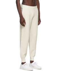 Homme Plissé Issey Miyake Off White Rustic Knit Lounge Pants