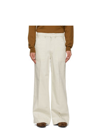 Lemaire Off White Wide Leg Jeans