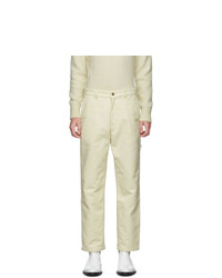 AMI Alexandre Mattiussi Off White Worker Straight Fit Trousers